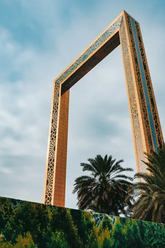 dubai scenery picture traditional dome architecture 
