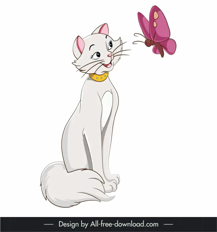 duchess the aristocats icon cute cartoon design 