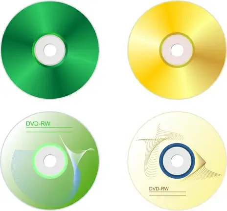dvd disc design template vector graphic