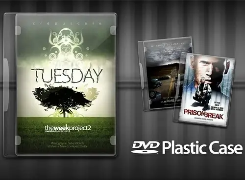 DVD Plastic Case PSD file