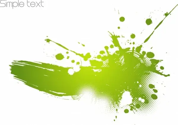 decorative background grunge dynamic green splattered ink