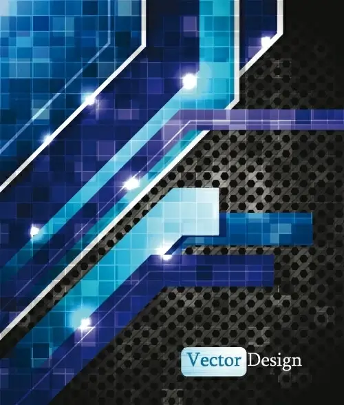 dynamic technology background 05 vector