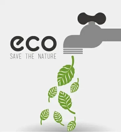 eco energy vector design template