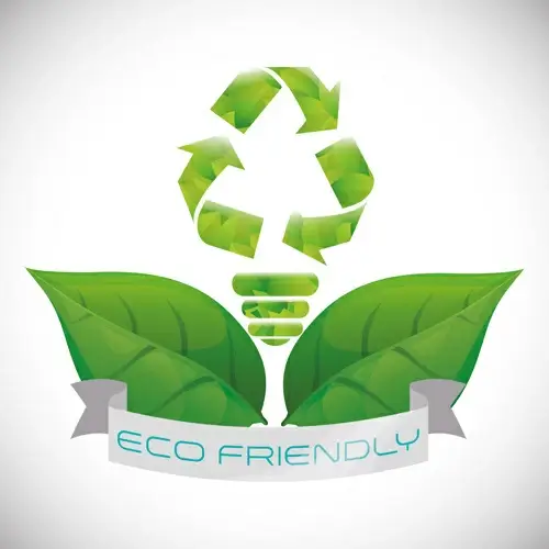 eco recycle design background vector