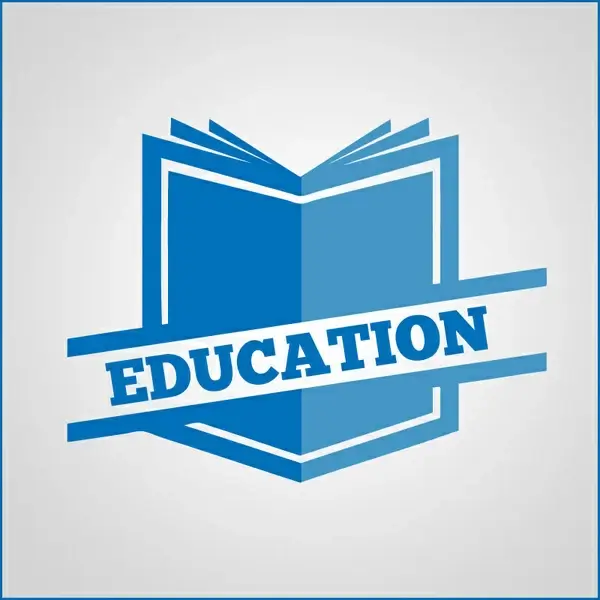education book logo vector download