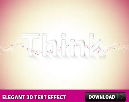 Elegant 3D Text Effect in Photoshop