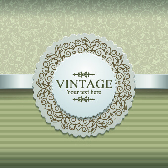 elegant vintage background vector design 
