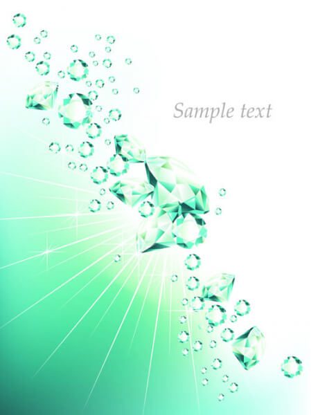 elements of background with diamond vector
