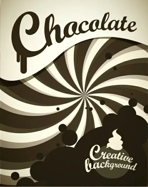 chocolate cream background dark motion design