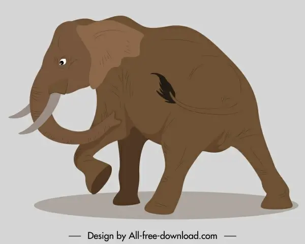 elephant painting motion sketch classic handdrawn cartoon