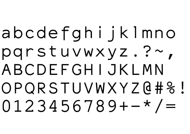 ElroNet Monospace Font in truetype .ttf opentype .otf format free and ...