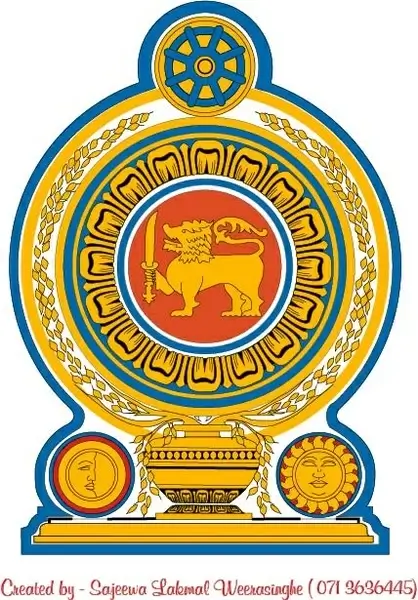 Emblem of sri lanka Vectors graphic art designs in editable .ai .eps ...