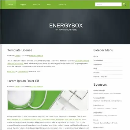 Energy Box Template 