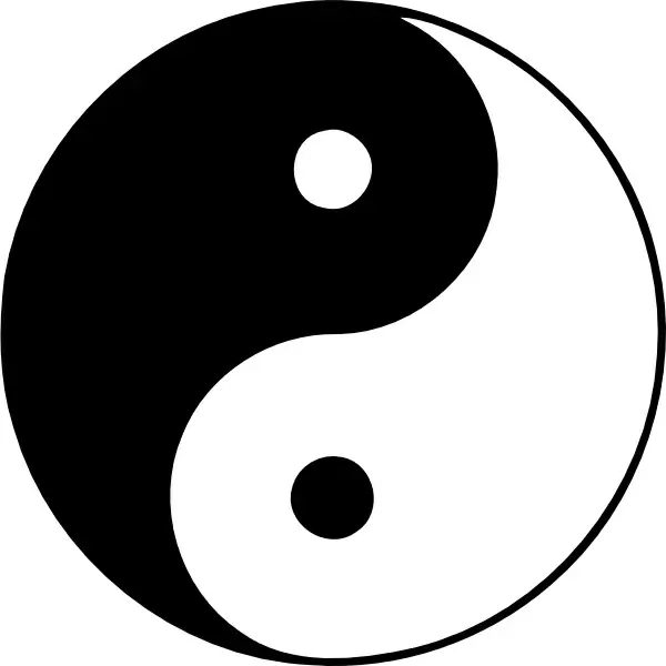 Esoteric Taijitu clip art 