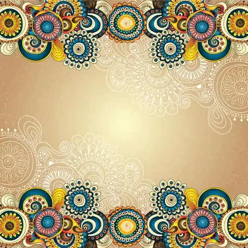 ethnic pattern styles art background vector