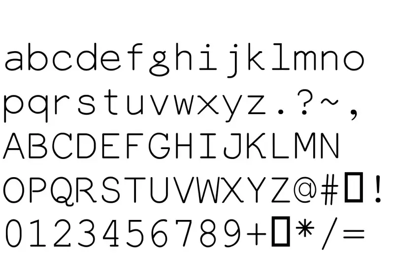 Everson Mono Latin