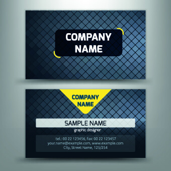 excellent business cards design vectors