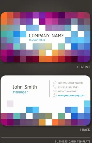 excellent modern business card vector
