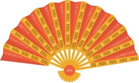 exquisite14 calendars creative design vector