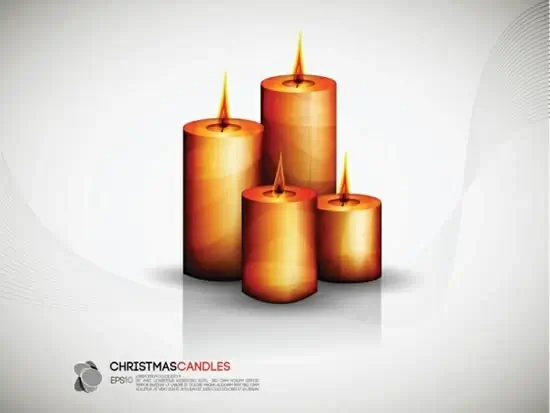 candles background colored modern 3d sketch