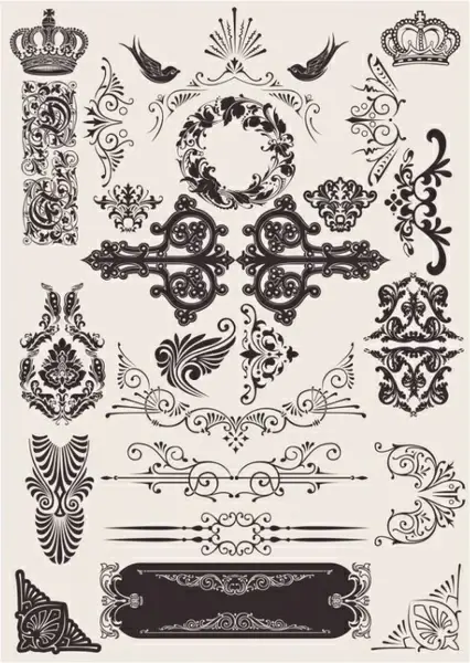exquisite decorative pattern background 03 vector