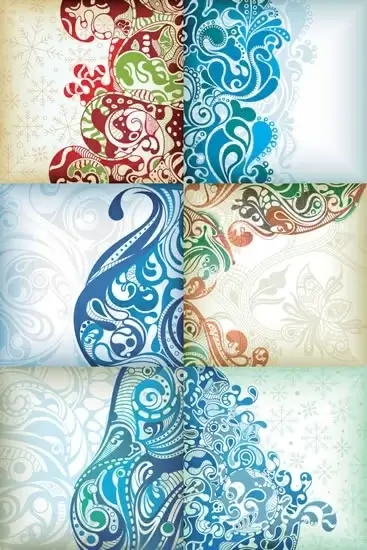 abstract background templates classical colored curves decor