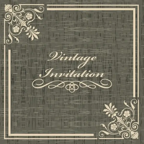 wedding card cover template dark elegant classic symmetry