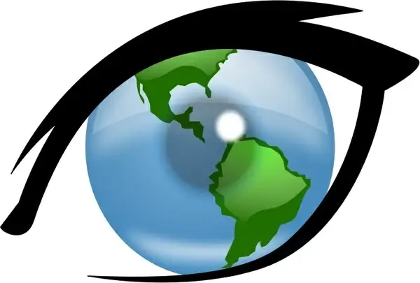 Eye can see the world