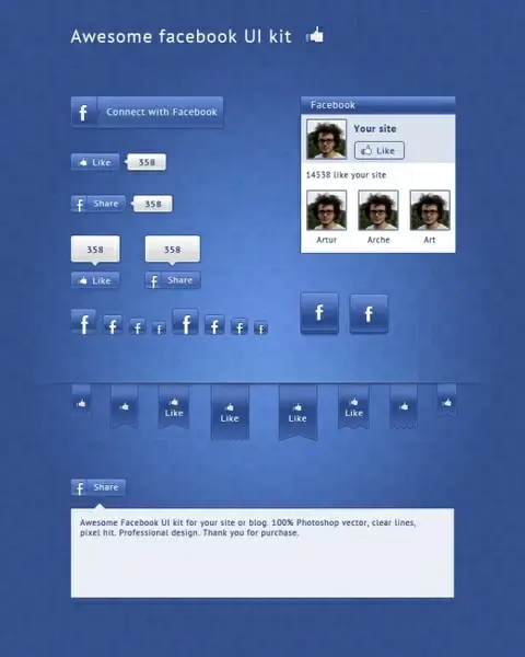 Facebook UI Kit
