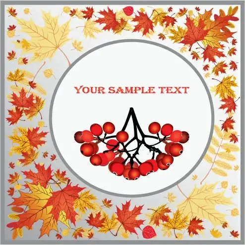 fall leaves vector background