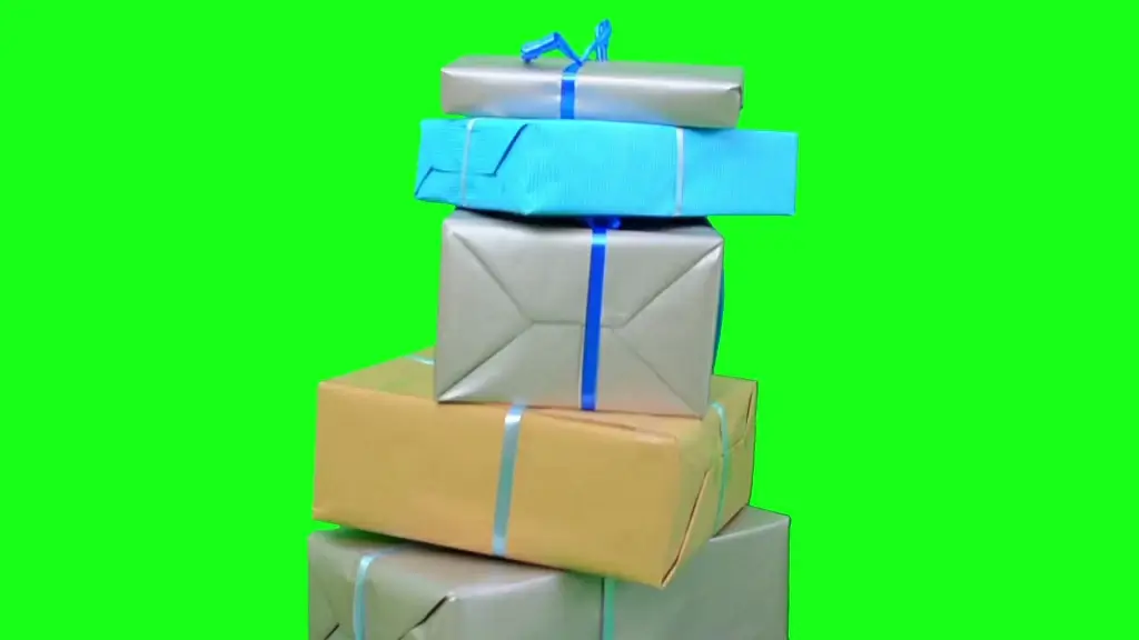 falling motion of paper present boxes