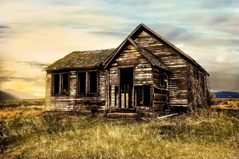 farmhouse picture old cottage meadow