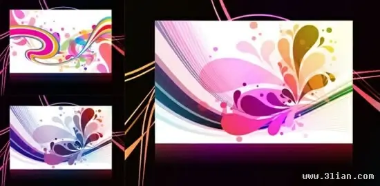 decorative background templates colorful abstract dynamic decor