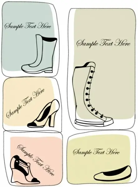 fashion boots illustrator 04 vector