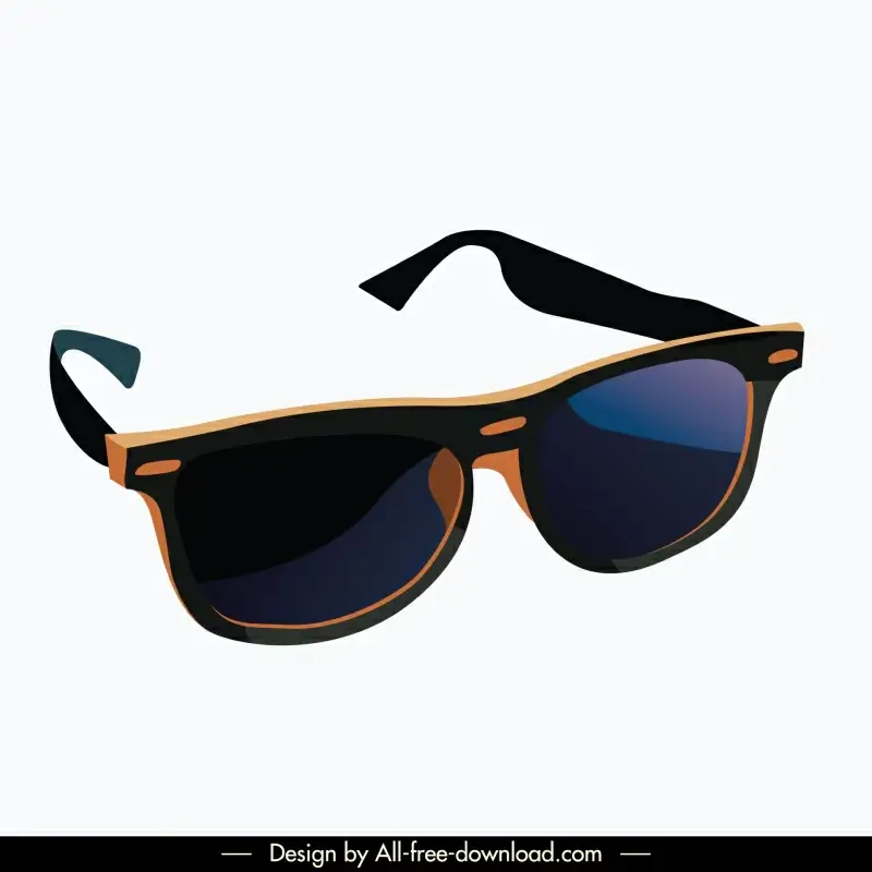 fashion sunglasses design template elegant 3d 