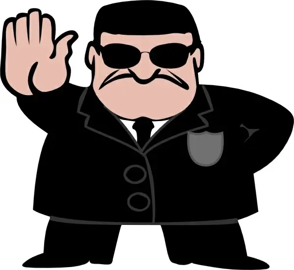 Fbi Dude clip art