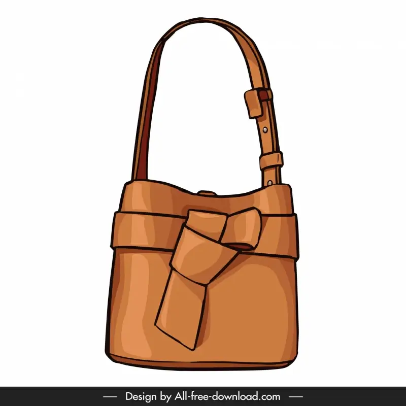female fashion handbag template stylish design 