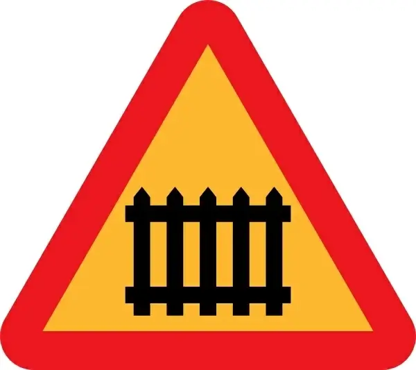 Fence Gate Roadsign clip art