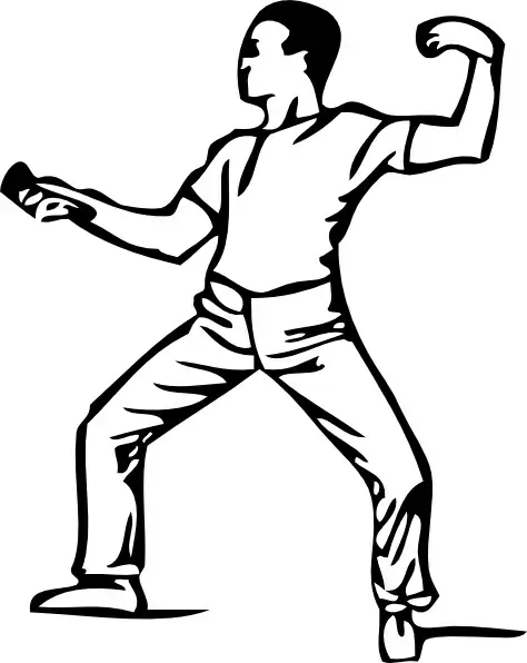 Fencing Guard clip art