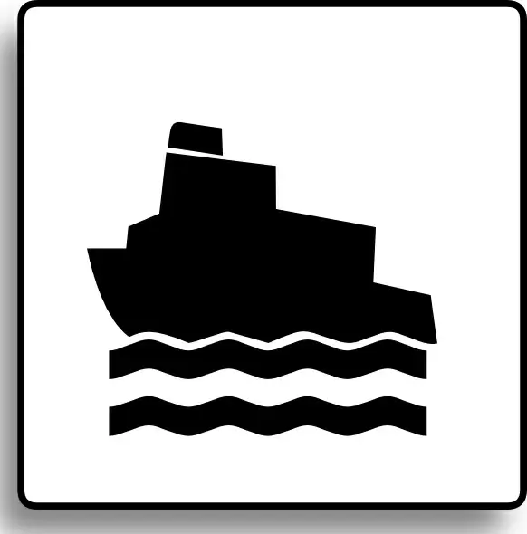 Ferry Icon For Use With Signs Or Buttons clip art