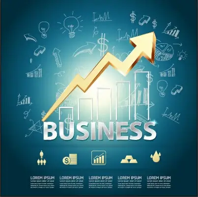 finance business template concept vector