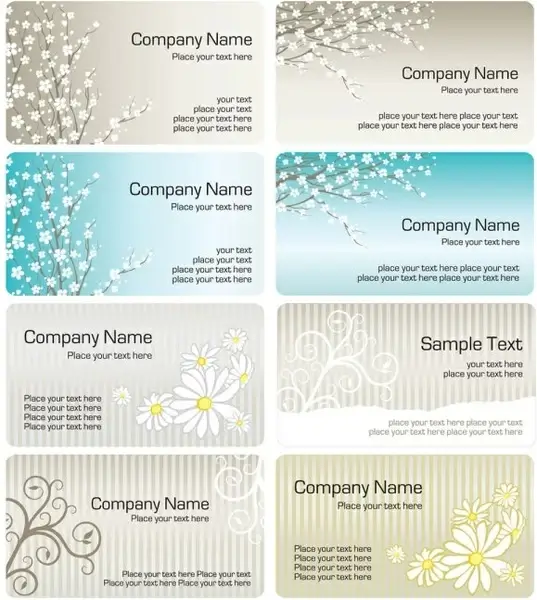 fine pattern business card template 01 vector