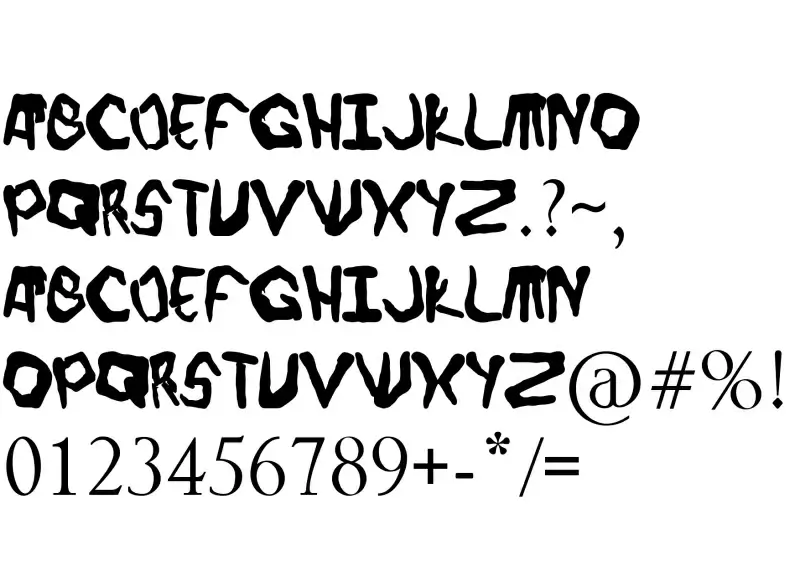 Thin Fingers Font in truetype .ttf opentype .otf format free and easy