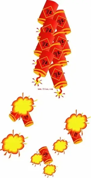 firecrackers vector