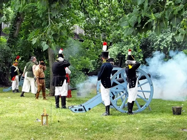 firing of cannons