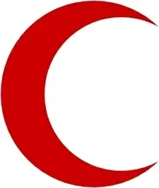 Flag Of The Red Crescent clip art