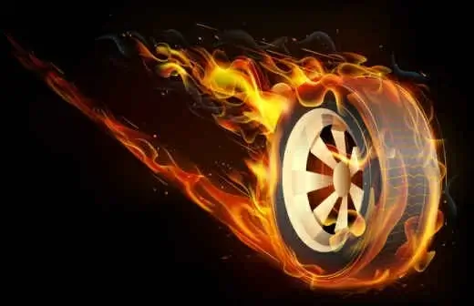Flame tires Vector Background