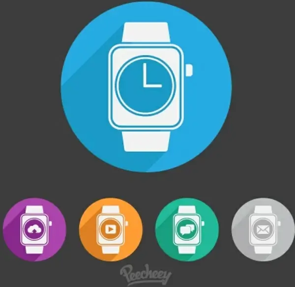 flat illustration smart watch