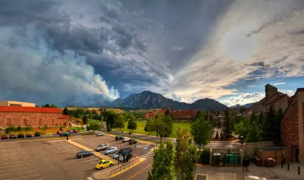 flatirons on fire