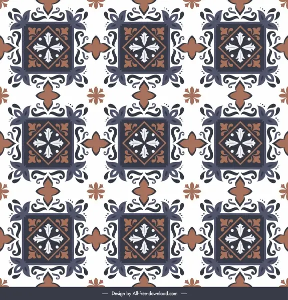 floor tile pattern template classical elegant symmetry